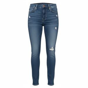 Madewell Blue Distressed Skinny Jeans